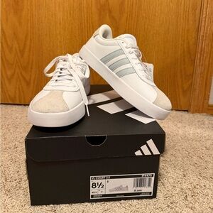 adidas Women's White and Gray Sneakers